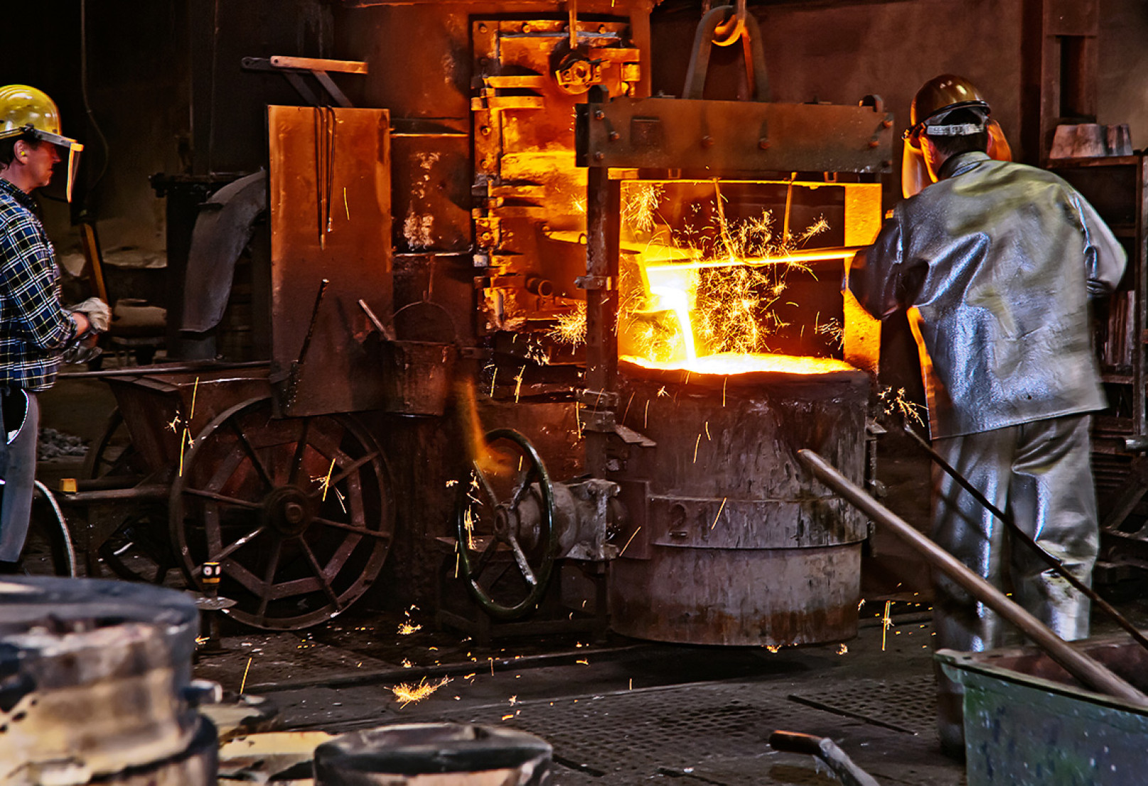 Smelting operation, cast post processing